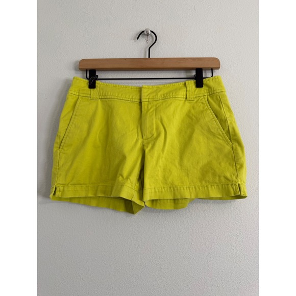 New York & Company Pants - New York & Co‎ - Mid Rise Neon Green Chino Style Shorts Women's Size 0